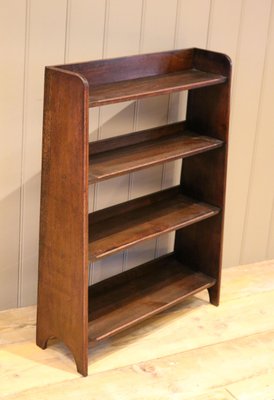 Small Graduated Open Oak Bookcase For, Small Oak Bookcase With Adjustable Shelves