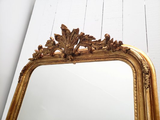 Large 19th Century French Antique Mirror for sale at Pamono
