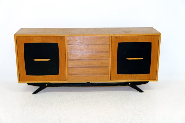 Teak Sideboard von Gillis Lundgren für Ikea, Schweden, 1950er ...
