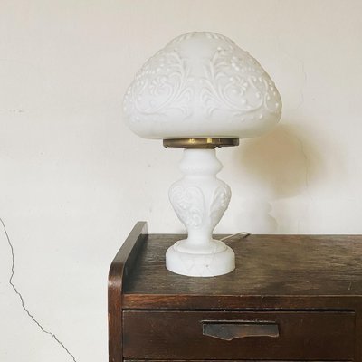 Milk glass store lamp globe