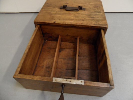 old wooden cash register