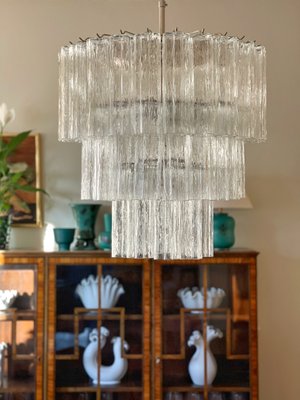 Mid century glass chandelier online