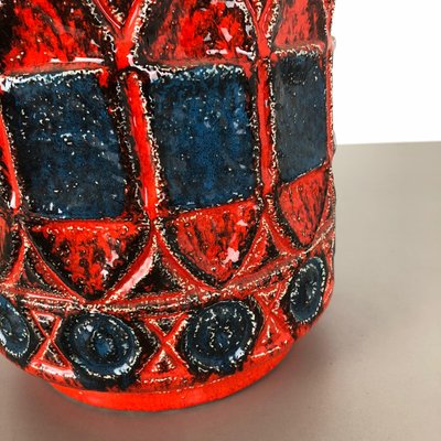 Fat Lava Pottery 92 35 Vase by Bay Ceramics, Germany, 1960s