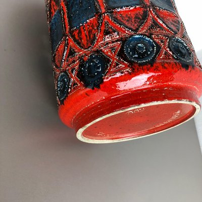 Fat Lava Pottery 92 35 Vase by Bay Ceramics, Germany, 1960s