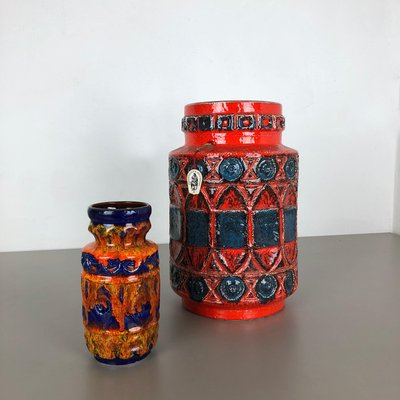 Fat Lava Pottery 92 35 Vase by Bay Ceramics, Germany, 1960s