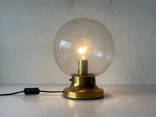 Brass Air Bubble Ball Table Lamp, Georgia Orb Table Lamp