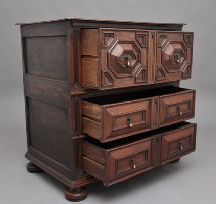 17th century oak chest of drawers top