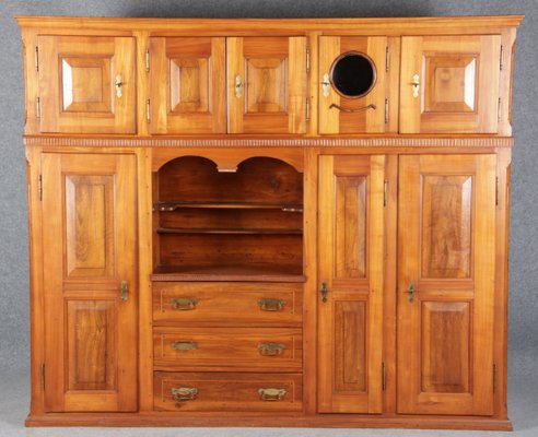Antique Louis Xvi Buffet In Cherry, Broyhill Fontana Corner Cabinet