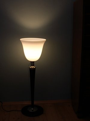 French Art Deco Table Lamp From Mazda 1950s For At Pamono Art Deco Table Lamp From Mazda 1950s, Rembrandt Lampshade Restoration