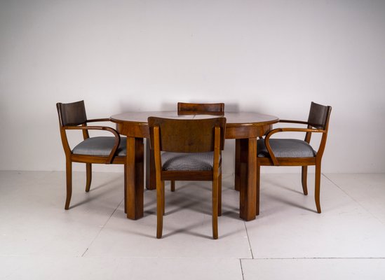 Art Deco Dining Chairs Large, Large Dining Chairs Walnut
