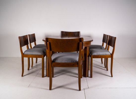 Art Deco Dining Chairs Large, Large Dining Chairs Walnut