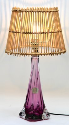Lampe design 1953 en métal noir et doré