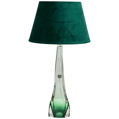 Green shop crystal lamp