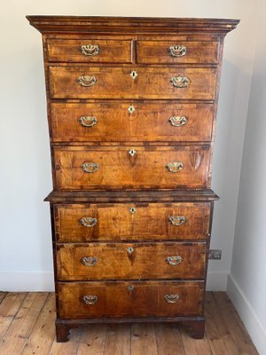 Antique Georgian Walnut Tall Boy Chest, What Is The Difference Between A Tall Boy And Dresser