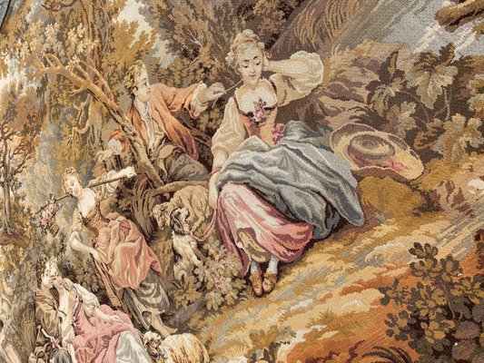 Vintage French Aubusson Jaquar Tapestry for sale at Pamono