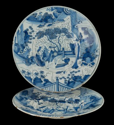 White and sales blue dishes