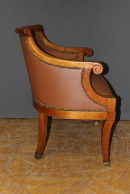 Cherry wood store desk chair