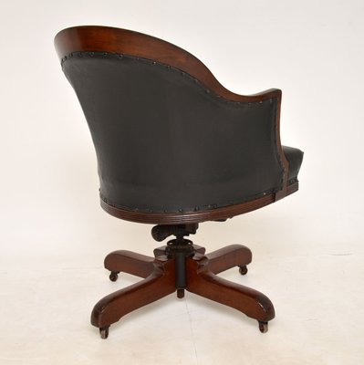 Antique Victorian Swivel Desk Chair For, Antique Swivel Office Chair