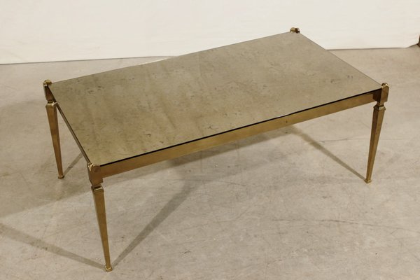 Antique mirror top coffee hot sale table