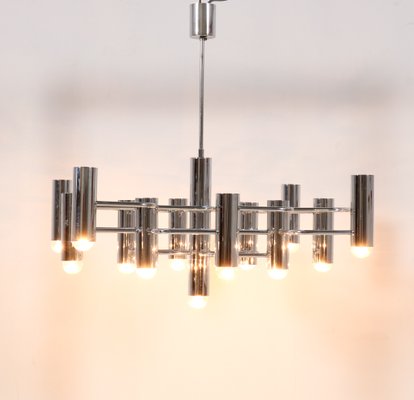 Mid Century Modern Chrome Chandelier By, Silver Mid Century Modern Chandelier