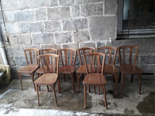 8 chaises de bistrot baumann 