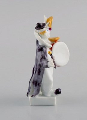 Figure in Hand-Painted Porcelain Drummer by Peter Strang for