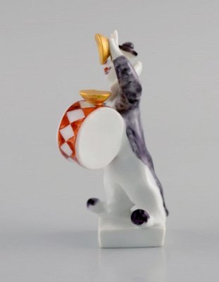 Figure in Hand-Painted Porcelain Drummer by Peter Strang for