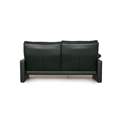 Dark Green Manhattan Leather Two Seater, Manhattan Leather Recliner Sofa