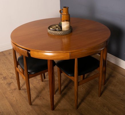 Rounded Teak Dining Table Chairs By, Retro Teak Dining Table And Chairs