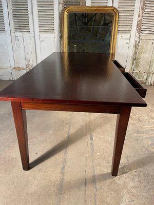 Antique Georgian Mahogany Double Drawer Dining Table For At Pamono Antique Georgian Mahogany Double Drawer, Ethan Allen Dining Table With Drawers