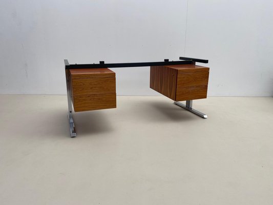 Wood and cheap chrome desk