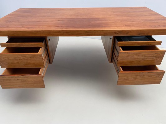 Mid century desk wood online