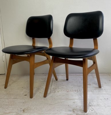 Mid Century Dutch Dining Chairs from Admis 1960s Set of 2 for sale at Pamono
