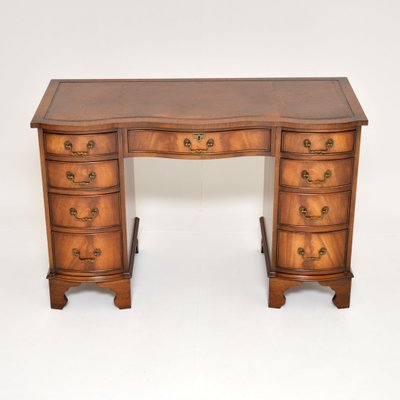 Antique Georgian Leather Top Desk For, Antique Wood Desk With Leather Top
