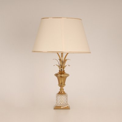 Hollywood regency crystal lamps top