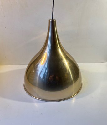 Scandinavian Modern Silhouette Pendant Lamp in Brass by Jo