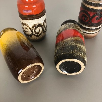 西ドイツ陶器　Fat Lava　ミッドセンチュリー　花器 W.Germany Vintage Fat Lava Vase / 西ドイツ ファットラヴァ 花瓶