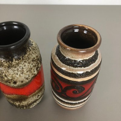 新作ウエア Vintage Fat Germany fromScheurich, Vases 213-20 Pottery Lava 工芸品