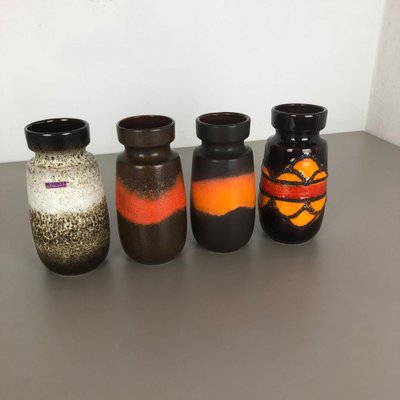 West Germany Fat Lava 花瓶　(242-22) Vintage Pottery Fat Lava 242-22 Vases from Scheurich