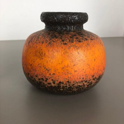 284  19 1970s Pottery West German Mid Century Ceramic Vintage Scheurich Keramik Fat Lava Vase