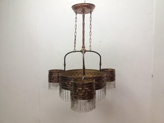 Art Nouveau Chandelier Czechoslovakia 1900