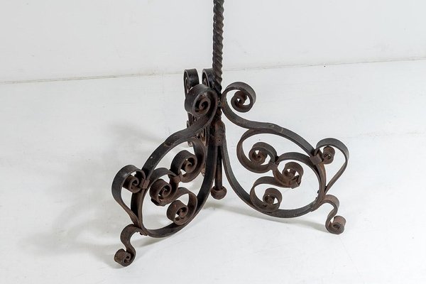 Wrought iron Candle Holder Swedish Quality  Massive And Heavy 1.kg Handmade Vintage