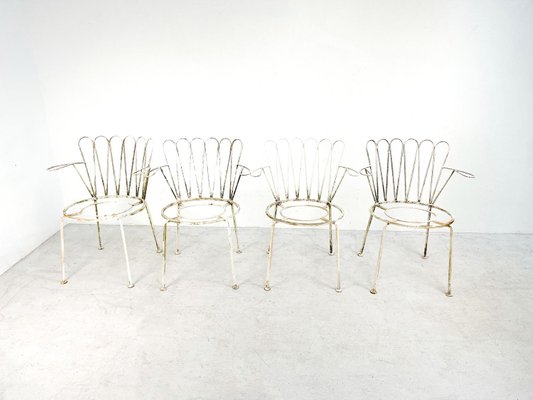Vintage Garden Chairs Set Of 4 For Sale At Pamono