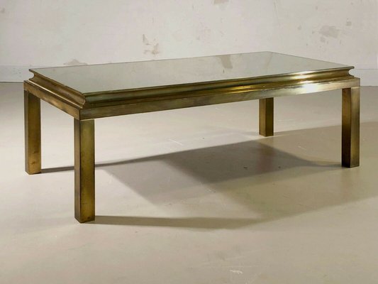 Antique bronze glass coffee cheap table