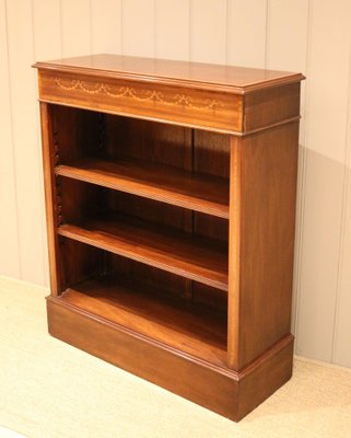 Mahogany Open Bookcase For At Pamono, Small Oak Bookcase With Adjustable Shelves