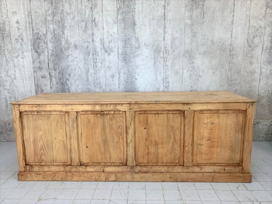 Shop Counter or Kitchen Island with Open Shelves & Drawers