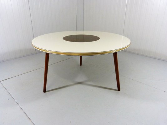 Large Round Coffee Table With Brass, How To Make Round Coffee Table