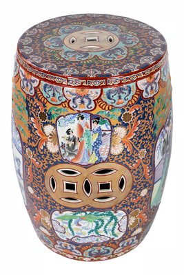 Chinese Hand Painted Ceramic Garden Stool for sale at Pamono