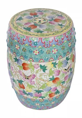 Chinese Famille Rose Ceramic Handmade Garden Stool For Sale At Pamono