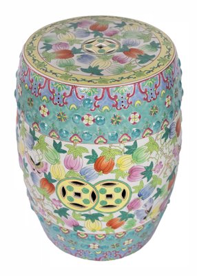Chinese Famille Rose Ceramic Handmade Garden Stool For Sale At Pamono